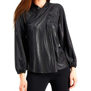 Alfani Printed High-Neck Top